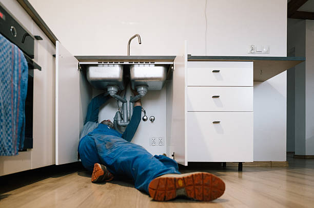 Professional Sewer Line Repair technician working in Boomer, NC